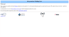 Desktop Screenshot of lists.psand.net